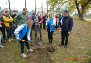 Akcja Studenci sadzą las na terenach Zespołu Szkolno-Przedszkolnego nr 10