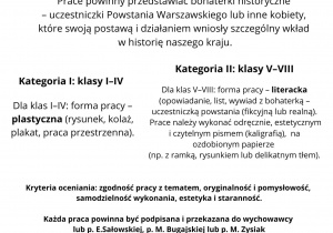 Plakat zachęcający do wzięcia udziału w konkursie