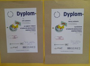 Dyplomy za udział w konkursie