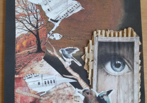 Ekopocztówka wykonana przez uczennicę klasy ósmej