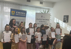 Soliści podczas wręczania nagród
