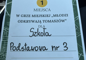 Dyplom dla szkoły