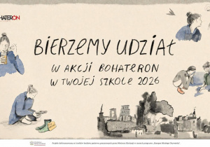 Plakat informujący o udziale w akcji