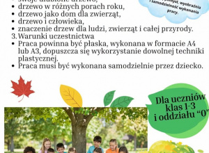 Konkurs plastyczny "Moje drzewo- mój przyjaciel"
